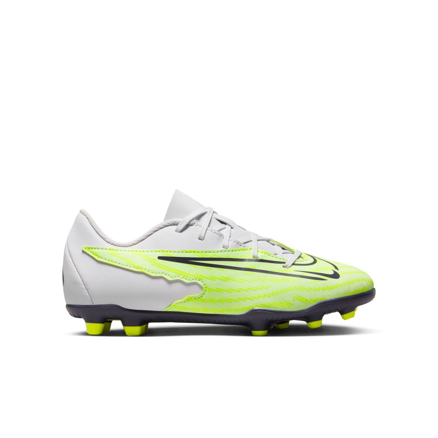 Nike Phantom GX Club Gras / Kunstgras Voetbalschoenen (MG) Kids Geel Zwart Paars