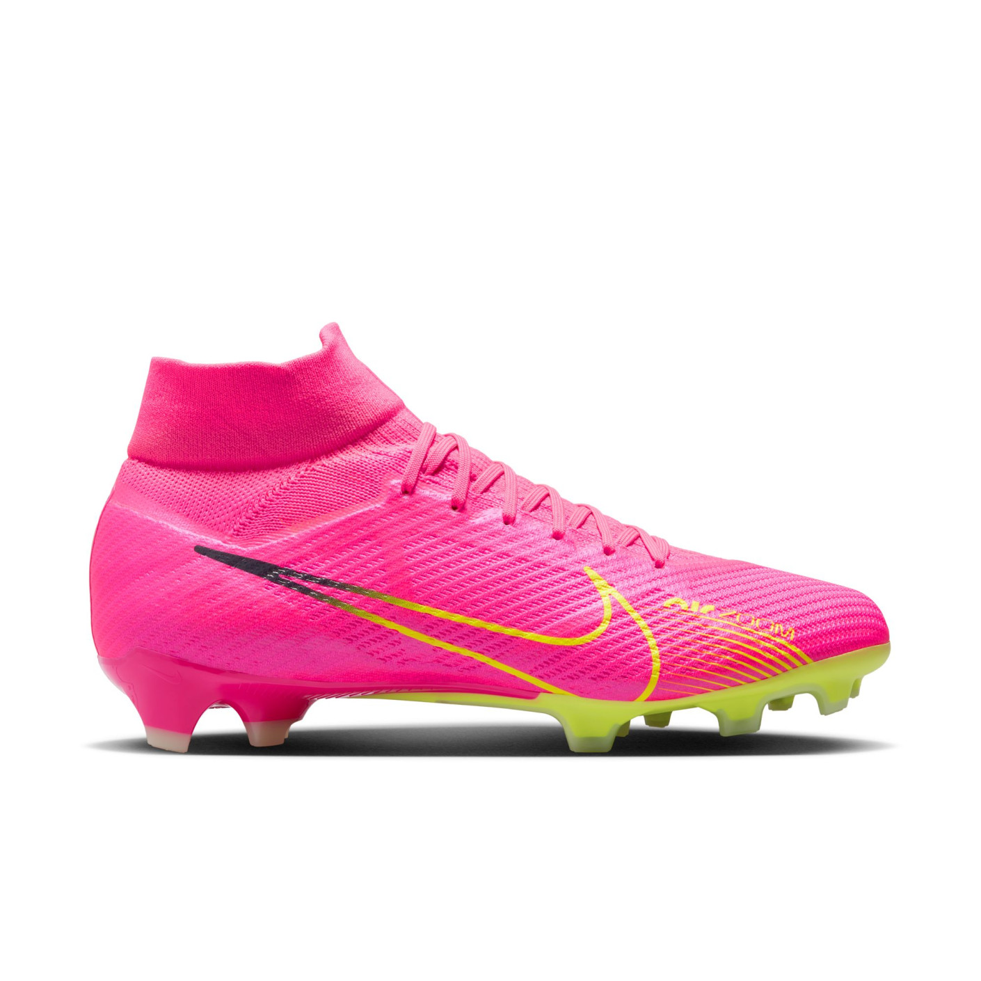 Nike Zoom Mercurial Superfly 9 Pro Gras Voetbalschoenen (FG) Roze Geel Zwart