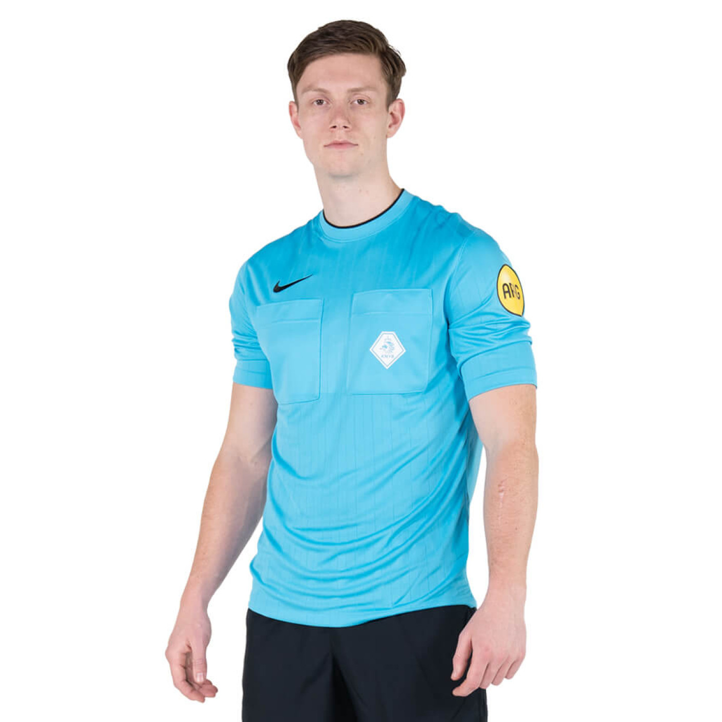 Nike KNVB Scheidsrechtersshirt 2022-2024 Blauw Zwart