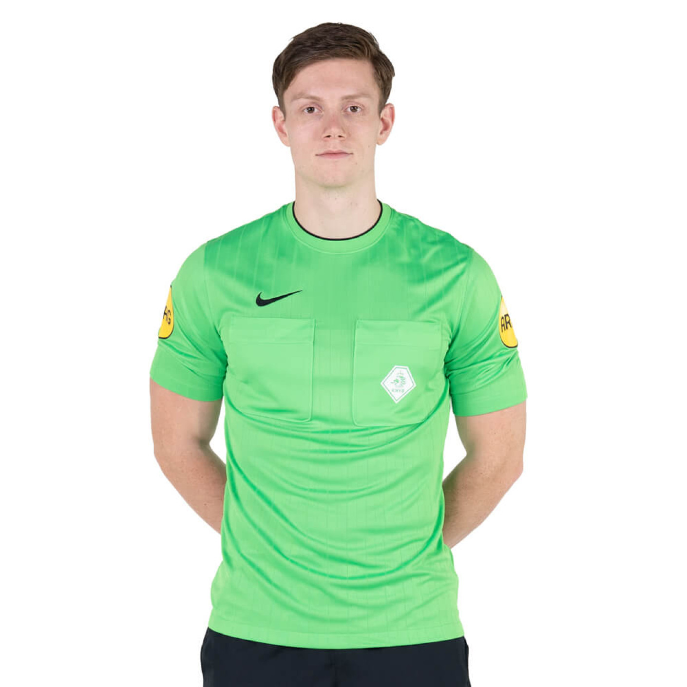 Nike KNVB Scheidsrechtersshirt 2022-2024 Groen Zwart