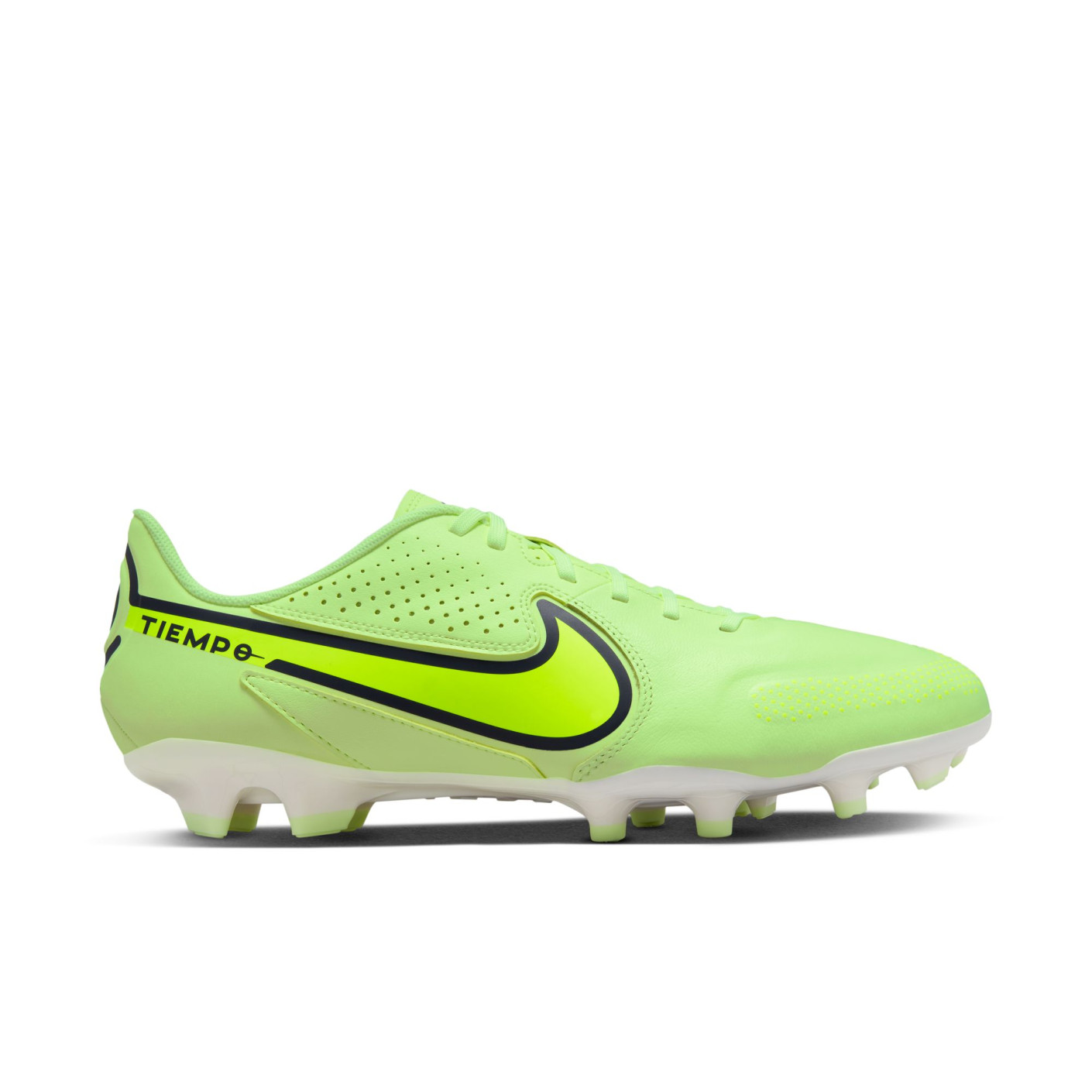 Nike Tiempo Legend 9 Academy Gras / Kunstgras Voetbalschoenen (MG) Geel Wit