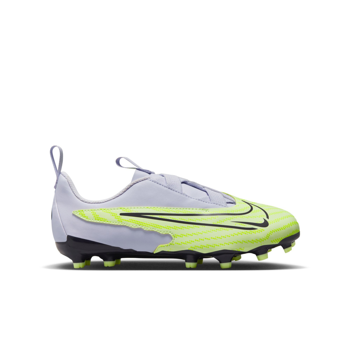 Nike Phantom GX Academy Gras / Kunstgras Voetbalschoenen (MG) Kids Geel Zwart Paars