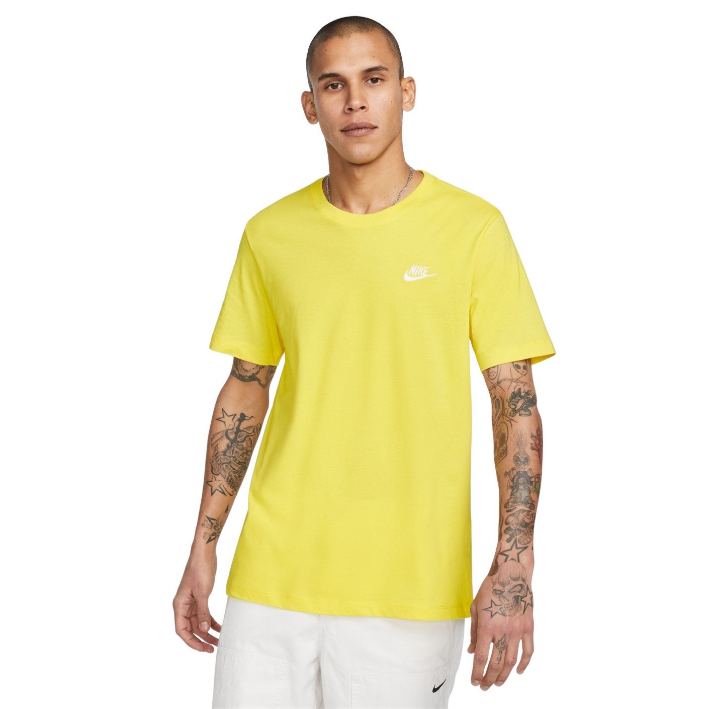 Yellow nike just do it best sale shirt