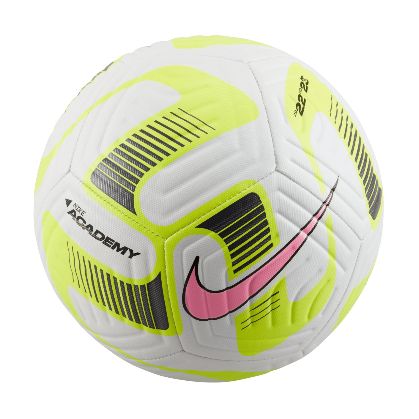 Nike Academy Football Size 5 White Yellow Pink