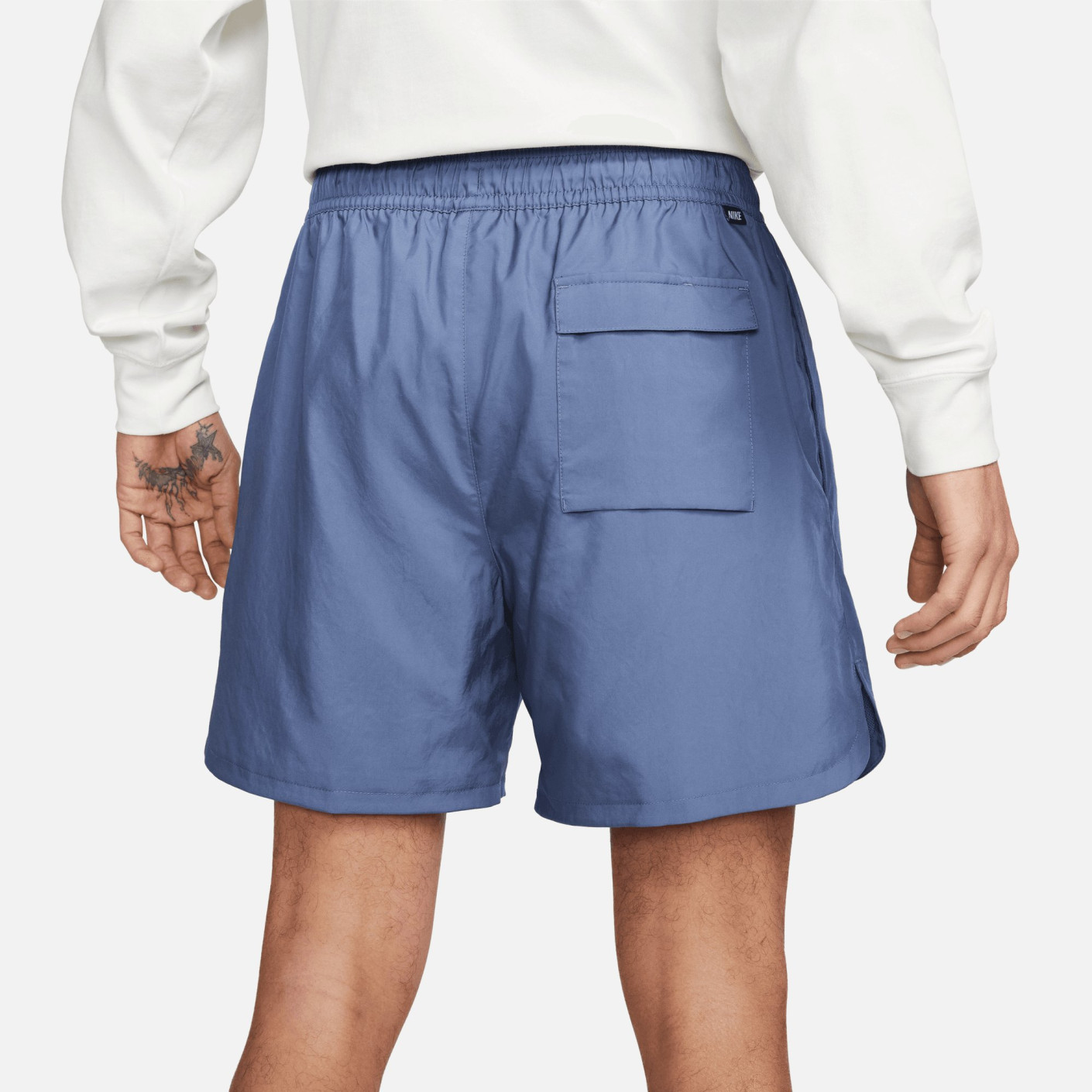 nike blue woven shorts