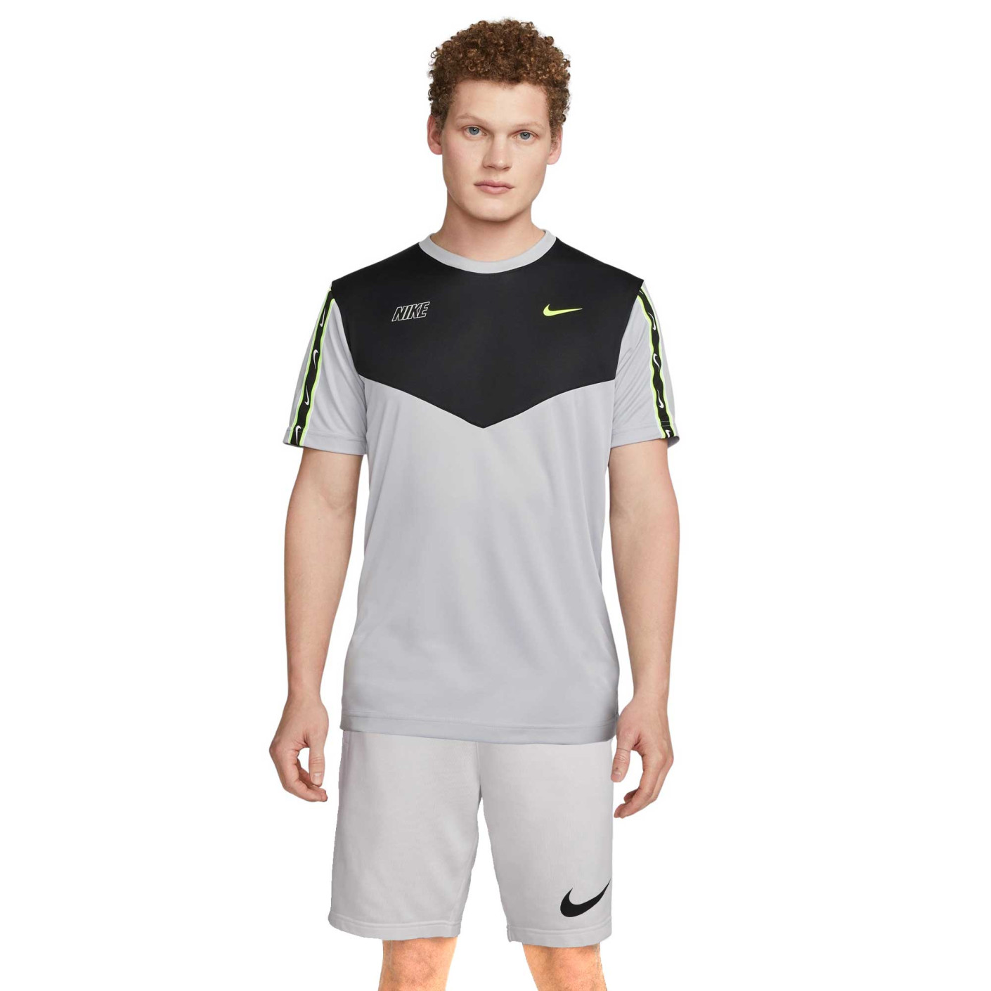 Nike Sportswear Repeat Summer Set Grey White Black Neon Yellow