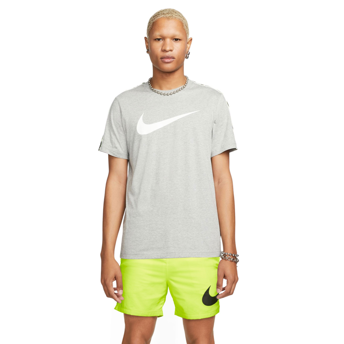 Nike Sportswear Repeat Summer Set Woven Grey Light Yellow KNVBshop