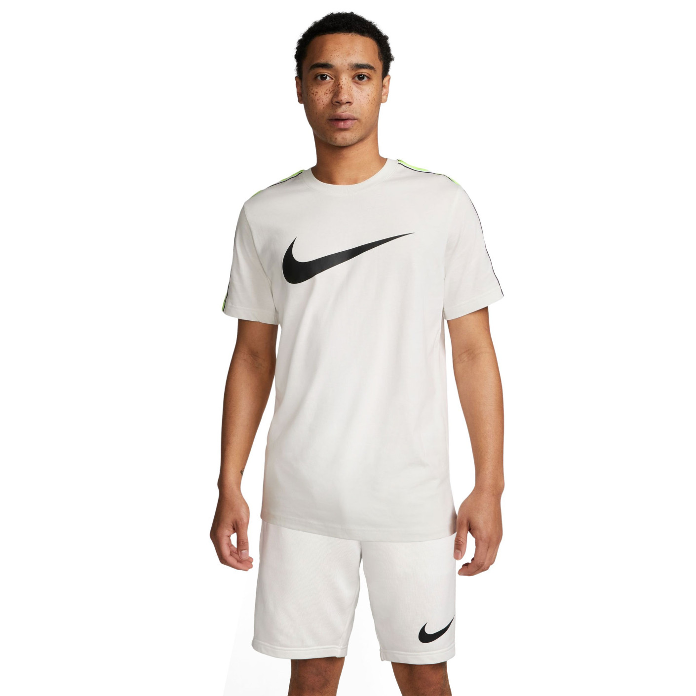 Nike Sportswear Repeat Summer Set White Black Neon Yellow