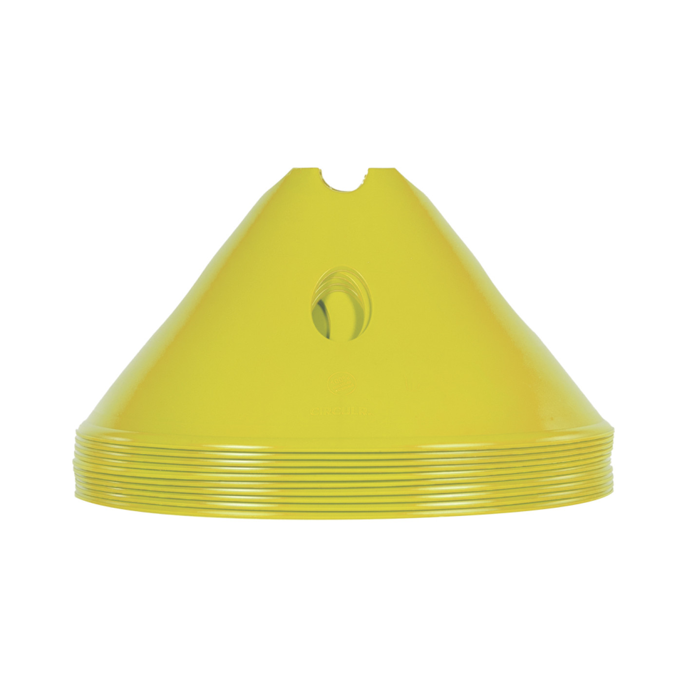 CIRCULAR. Large pawns 10 pieces Yellow