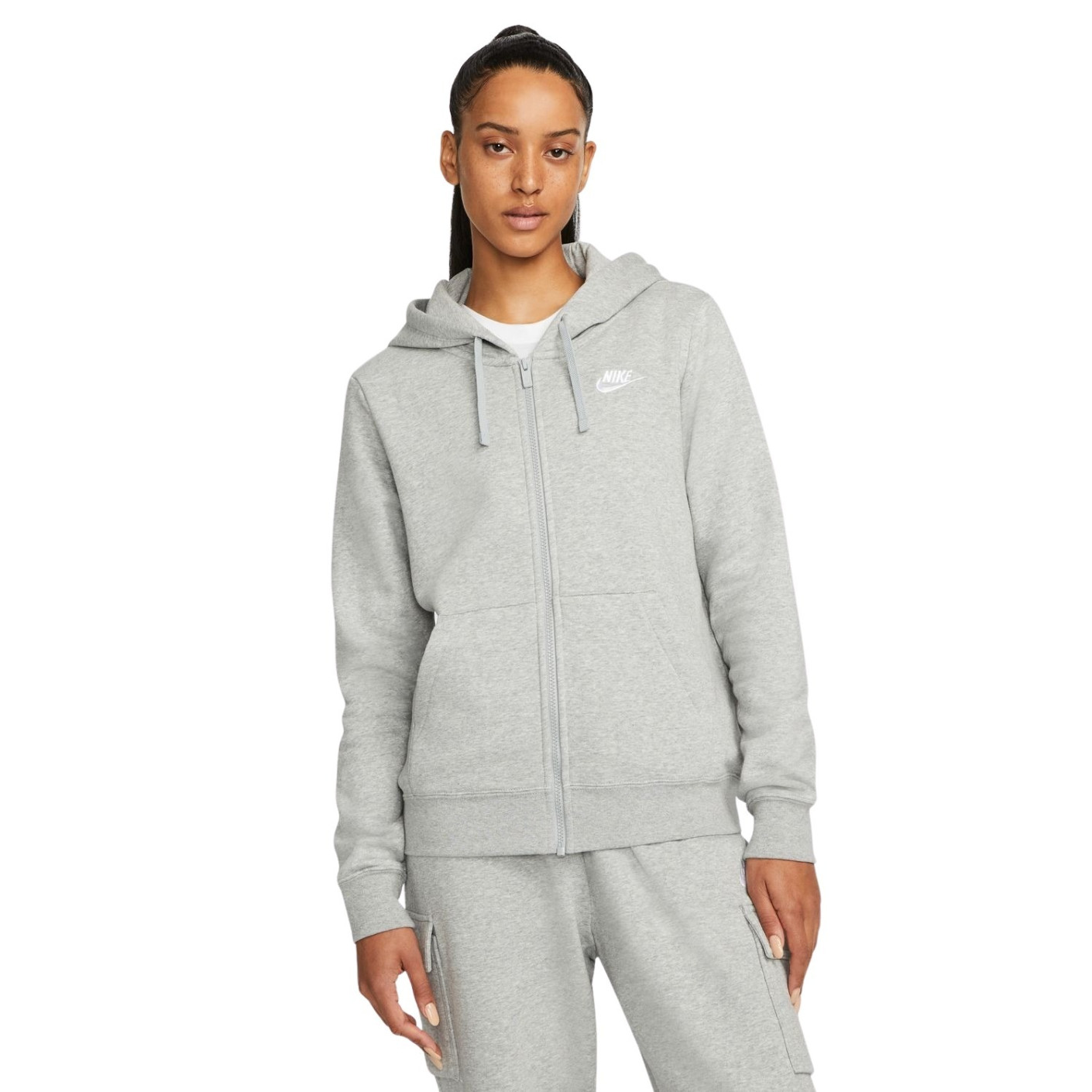 Nike Sportswear Club Fleece Women s Tracksuit Grey White KNVBshop