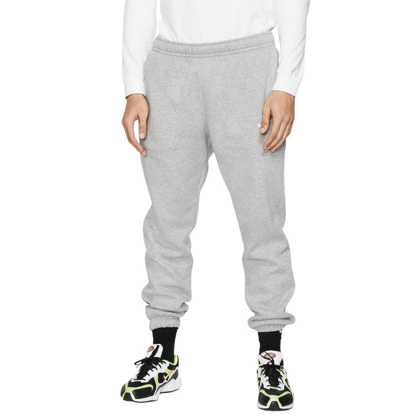 Nike Club Sportswear Fleece Sweatpants Grey White KNVBshop