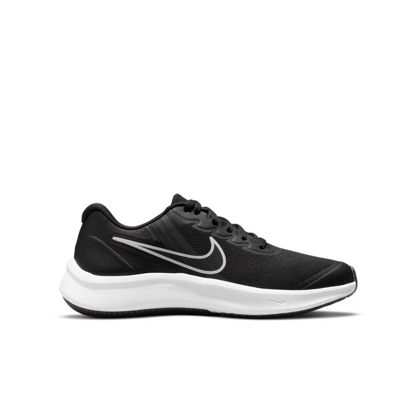 Nike Star Runner 3 Sports Shoes Kids Black Grey White KNVBshop