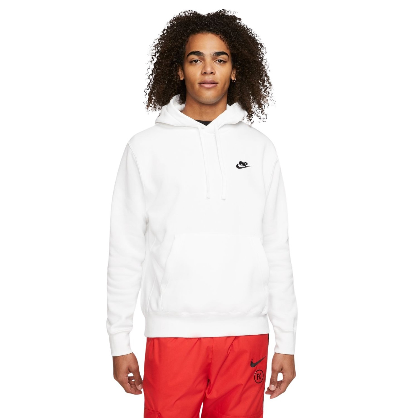 Nike Club Sportswear Fleece Hoodie White