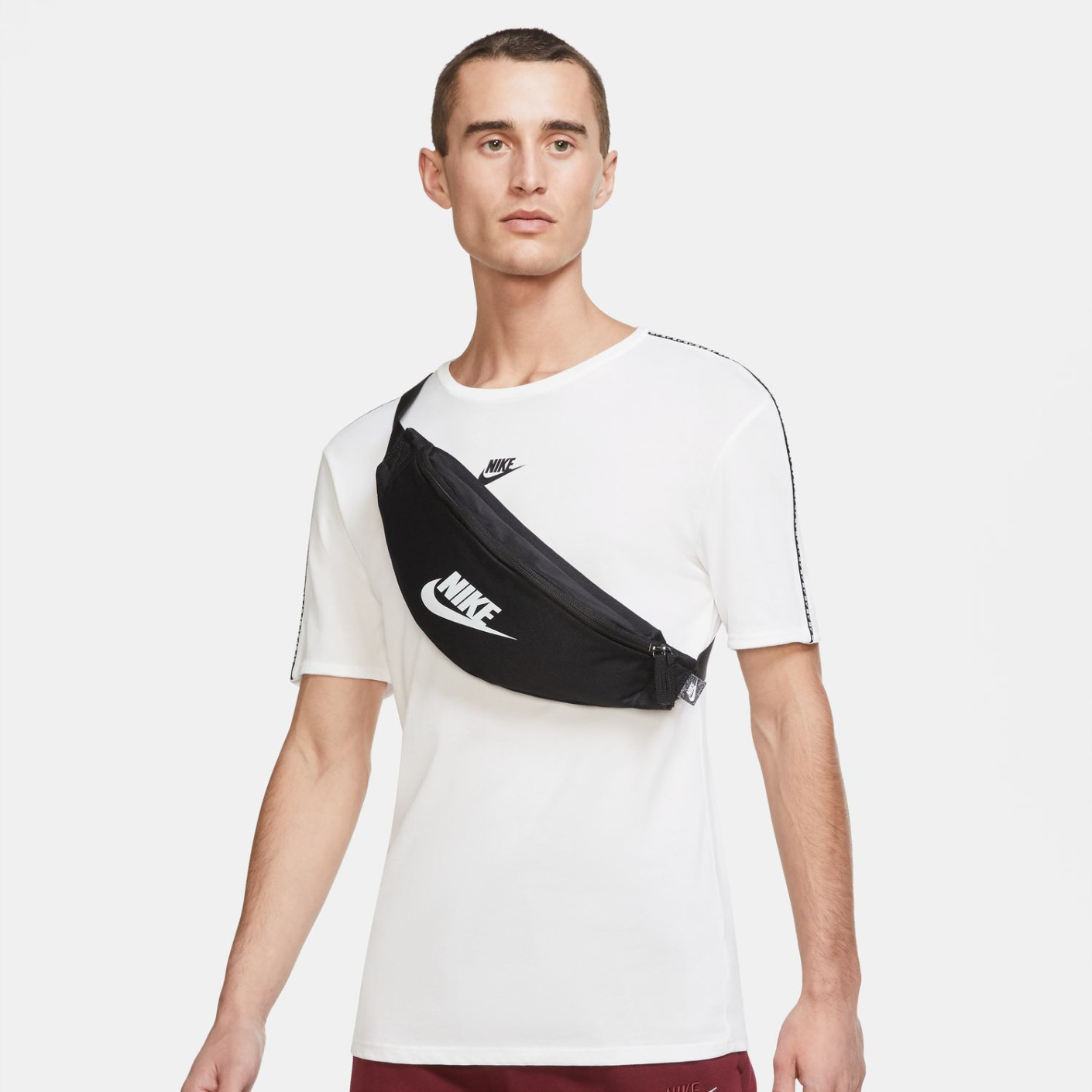 Nike Heritage Waist Bag Black White KNVBshop
