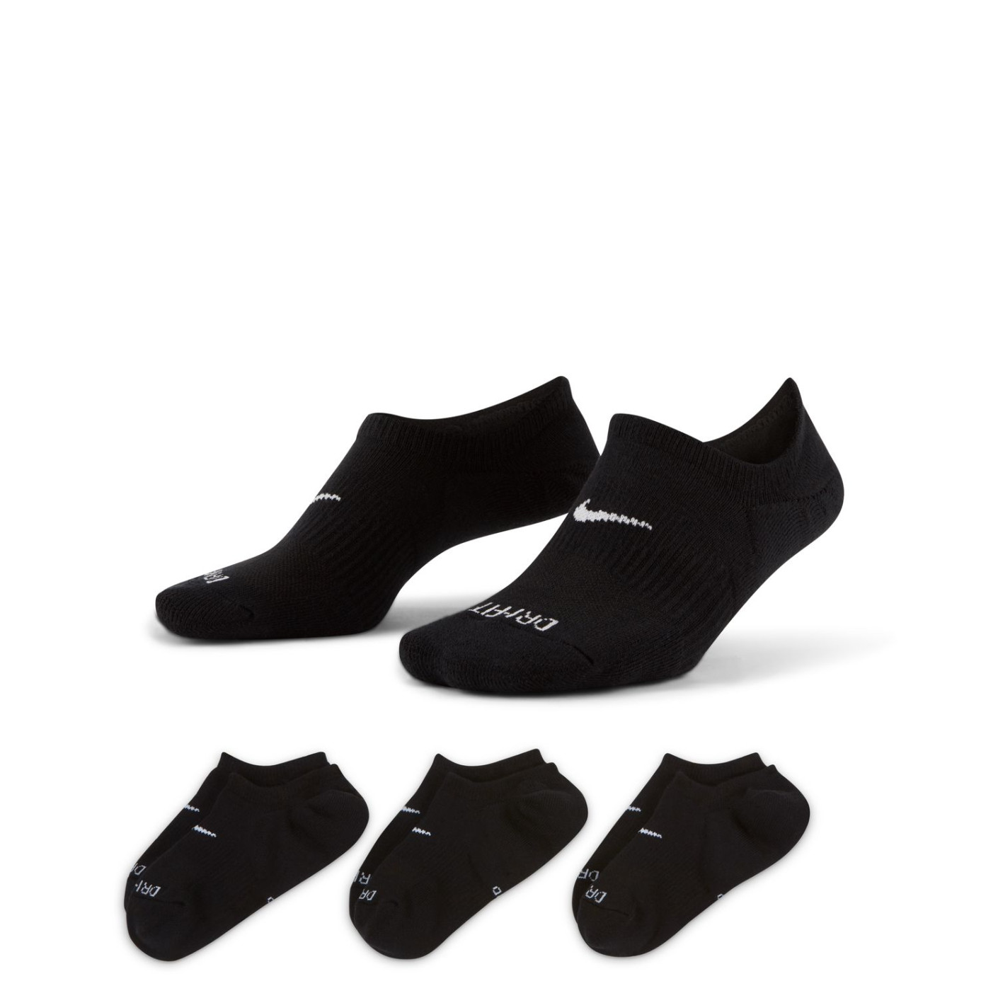 Nike Everyday Plus Cushioned 3 Pack Ankle Socks Women Black White