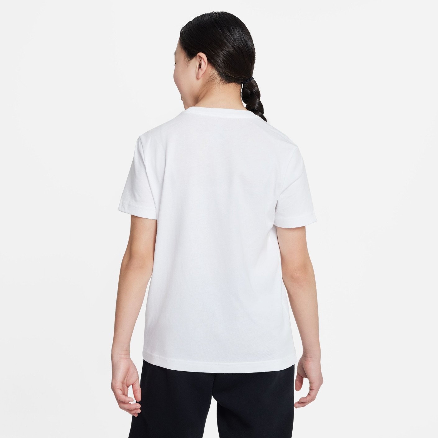 Nike T Shirt Sportswear Girls White Black KNVBshop