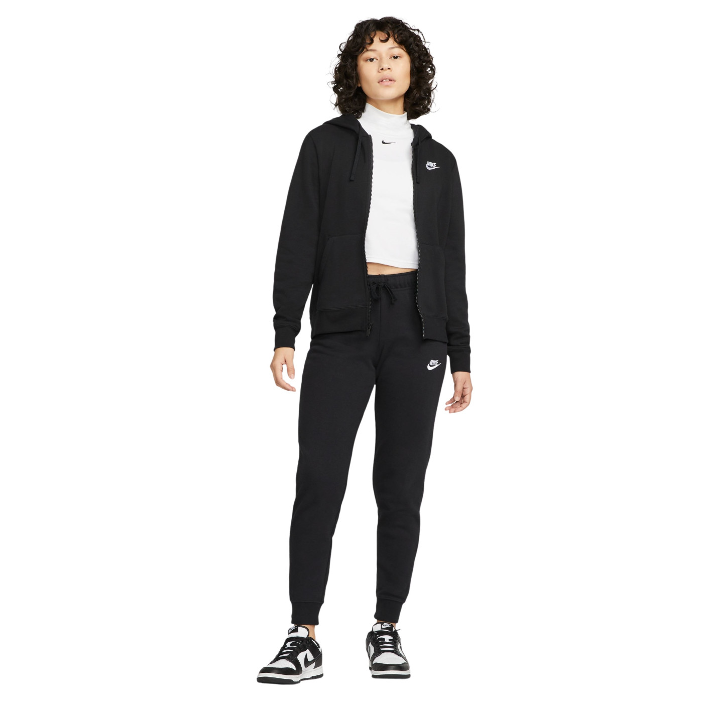 Womens nike tracksuit black on sale
