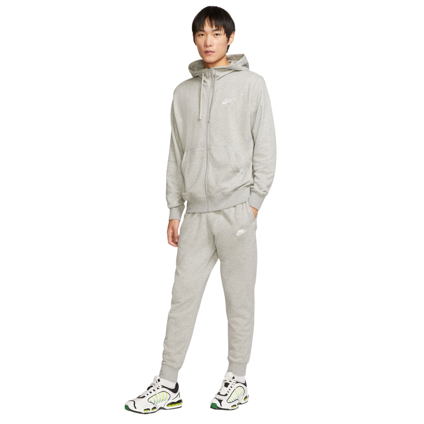 Nike Sportswear Club Tracksuit Grey White