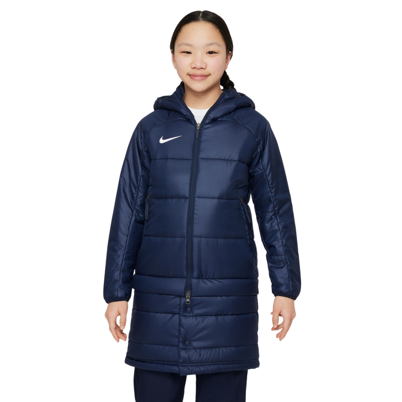 Nike Academy Pro Therma-Fit 2In1 Kids Winter Jacket Dark Blue White