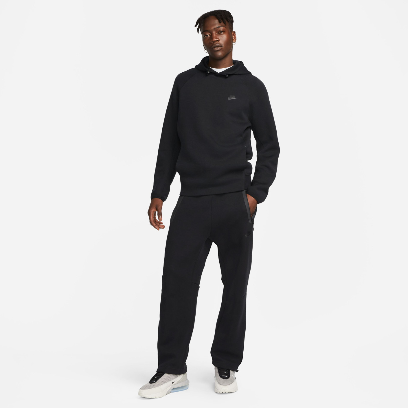 Nike tech fleece trainingspak donkerblauw best sale