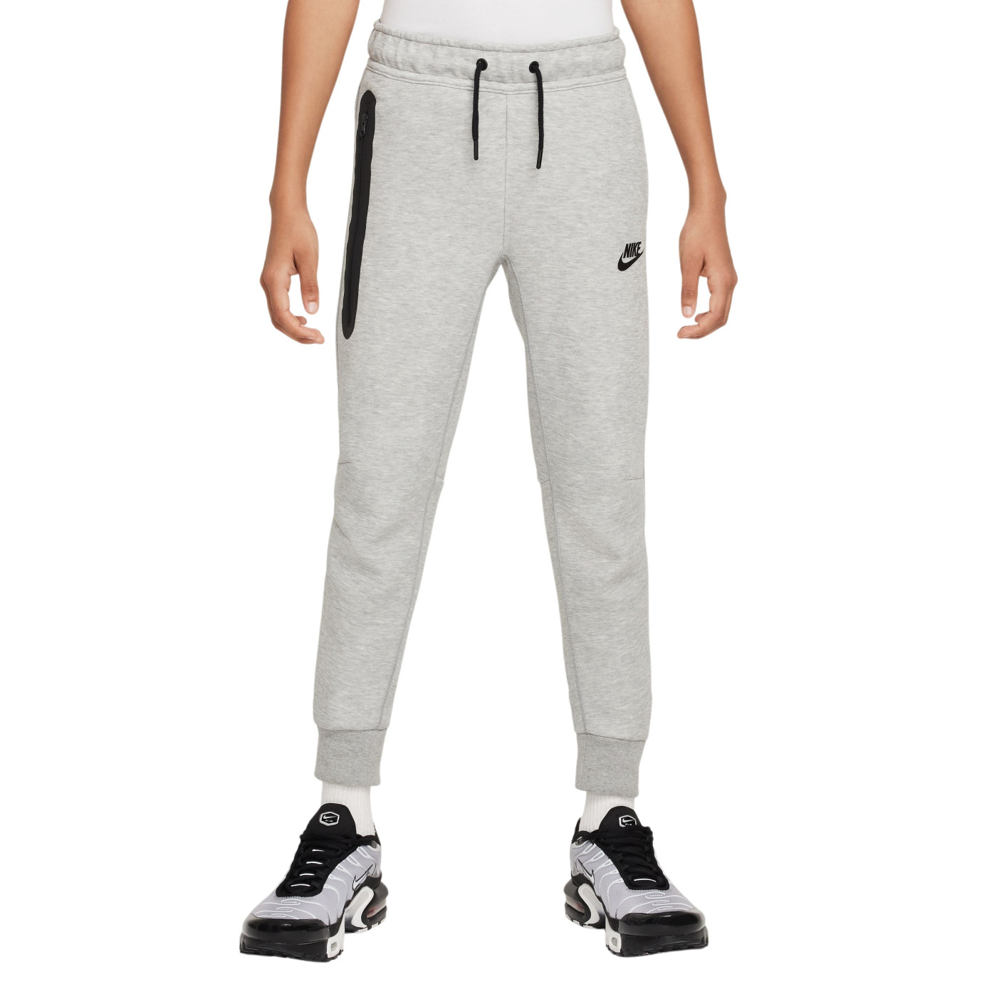 Nike Tech Fleece Sweatpants Kids Sportswear Light Grey Black