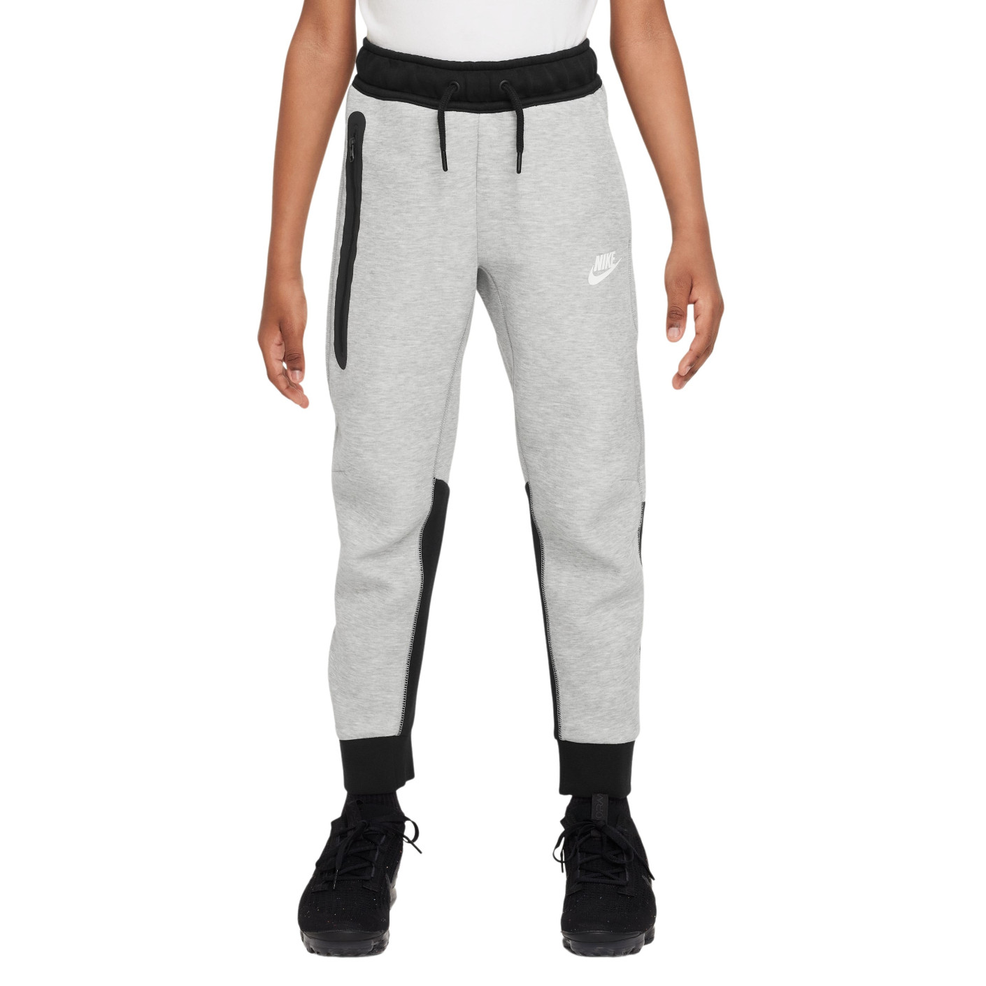 Nike Tech Fleece Sweatpants Kids Sportswear Light Grey Black White KNVBshop