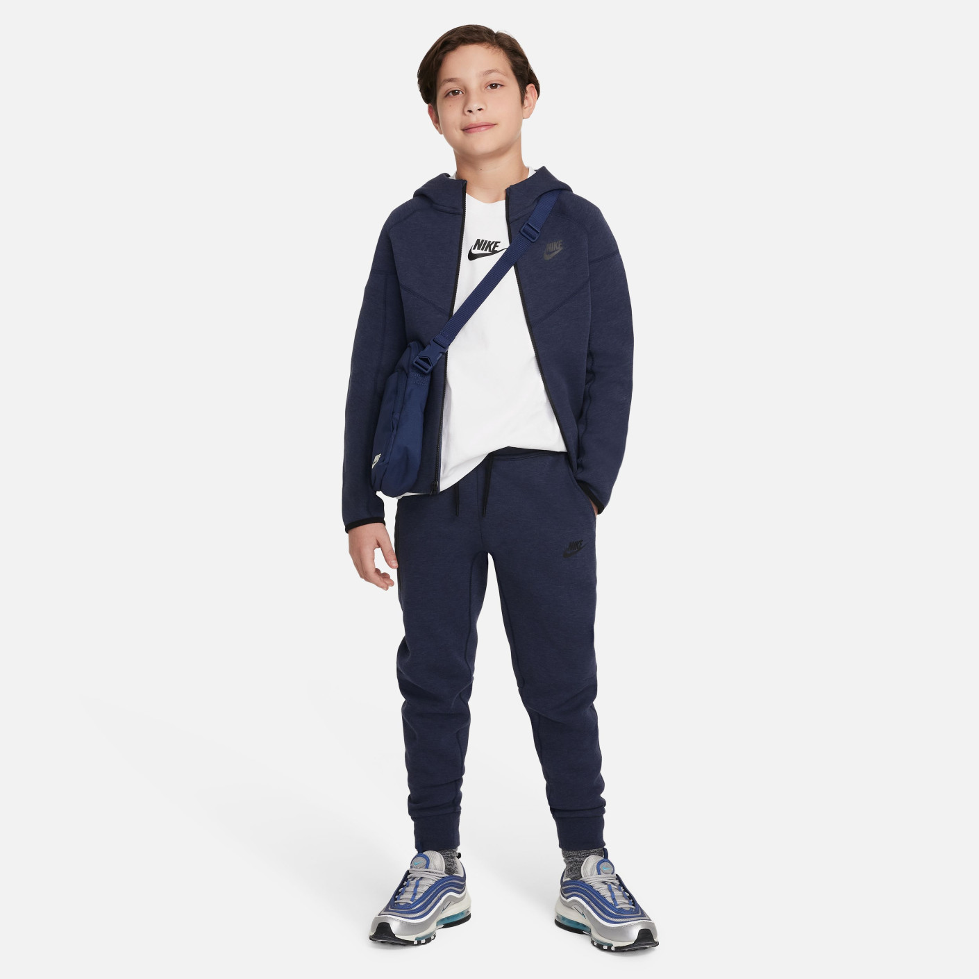 Dark blue nike tech store