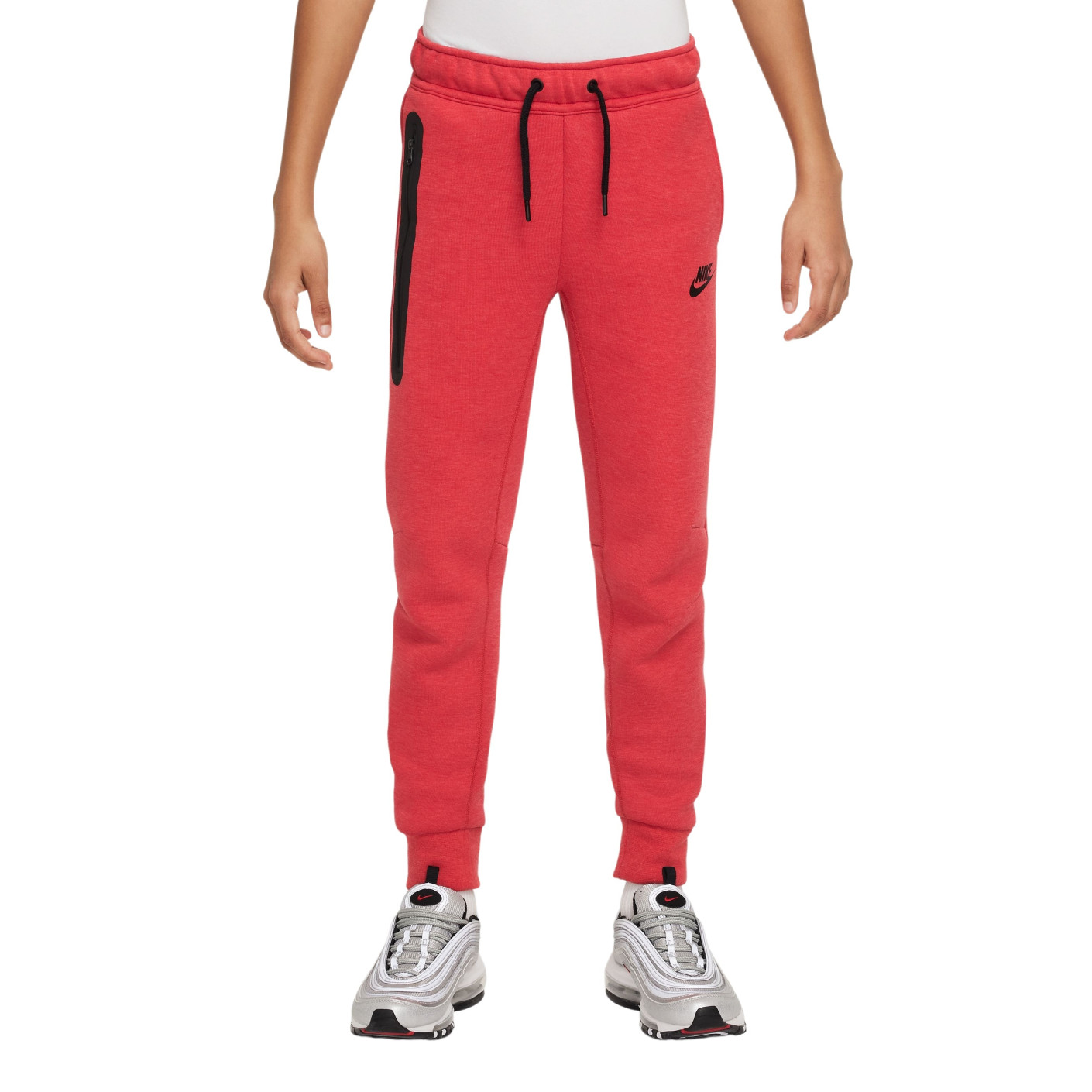 Nike Tech Fleece Joggingbroek Kids Sportswear Rood Zwart