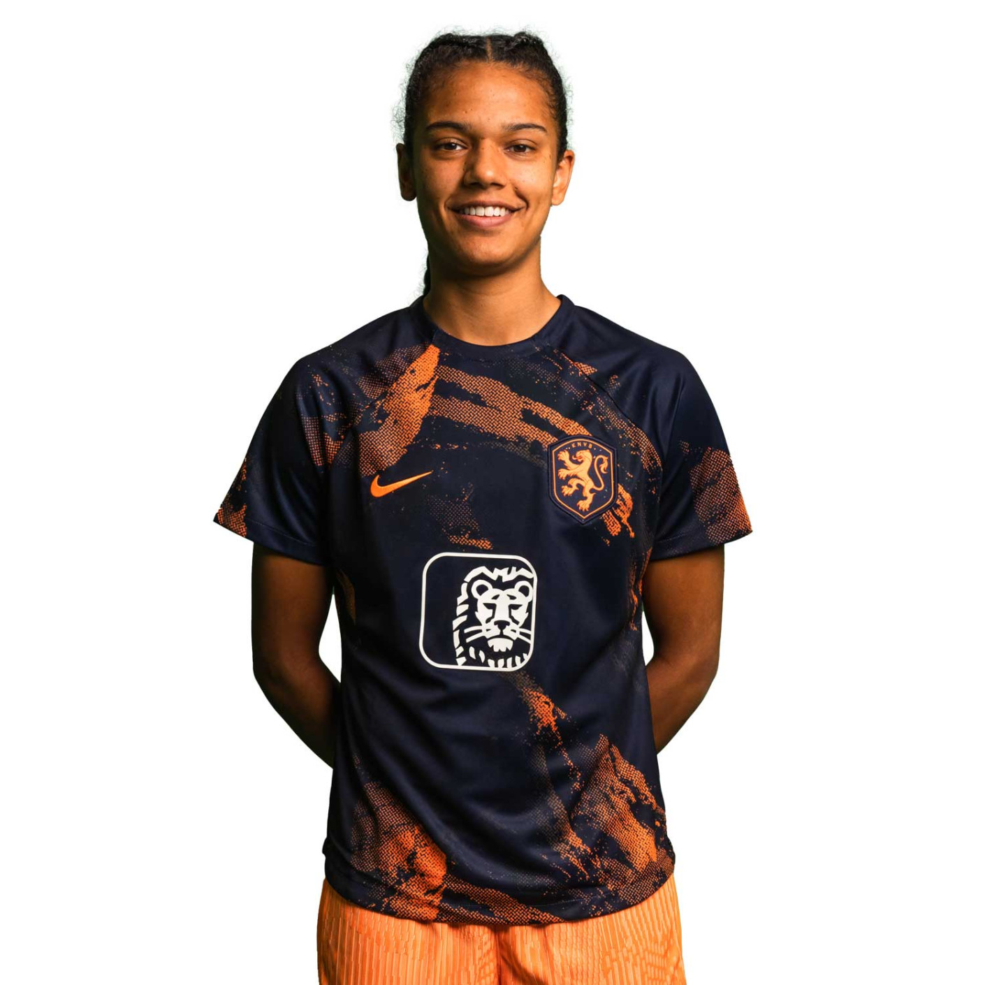 Nike Nederland Pre-Match Trainingsshirt 2023-2025 Dames