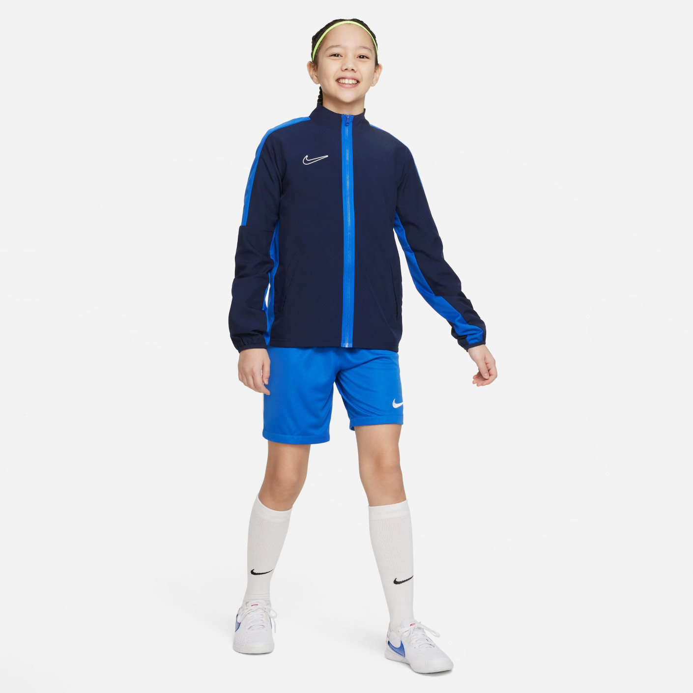 Blue nike football shorts sale