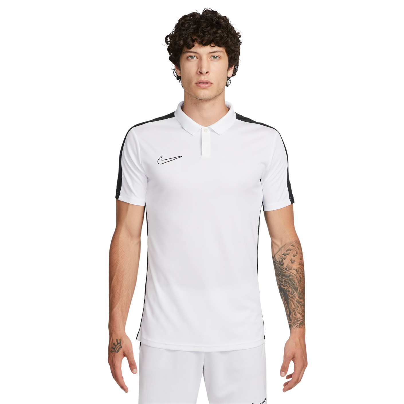 Nike Dri-Fit Academy 23 Polo Wit Zwart