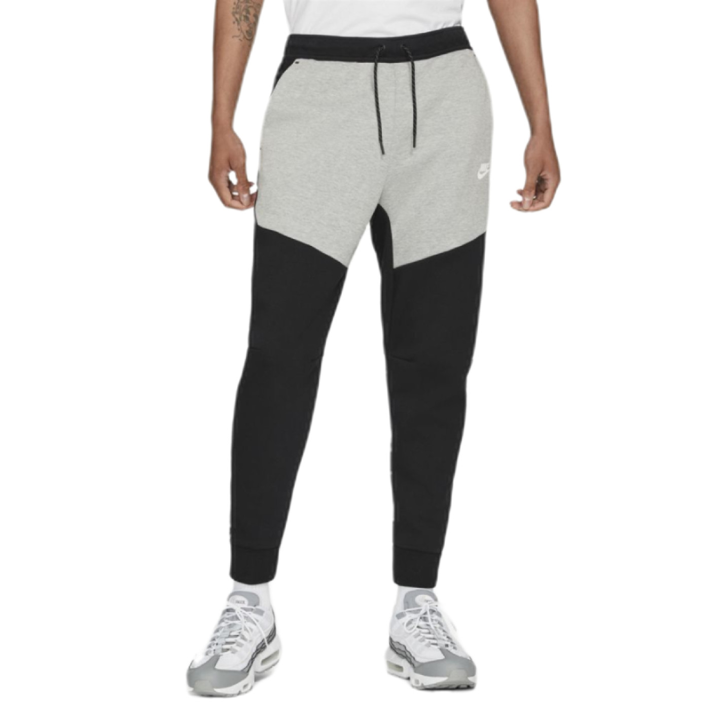 aluminium Uitroepteken Supplement Nike Jogger Tech Fleece Zwart Grijs - KNVBshop.nl