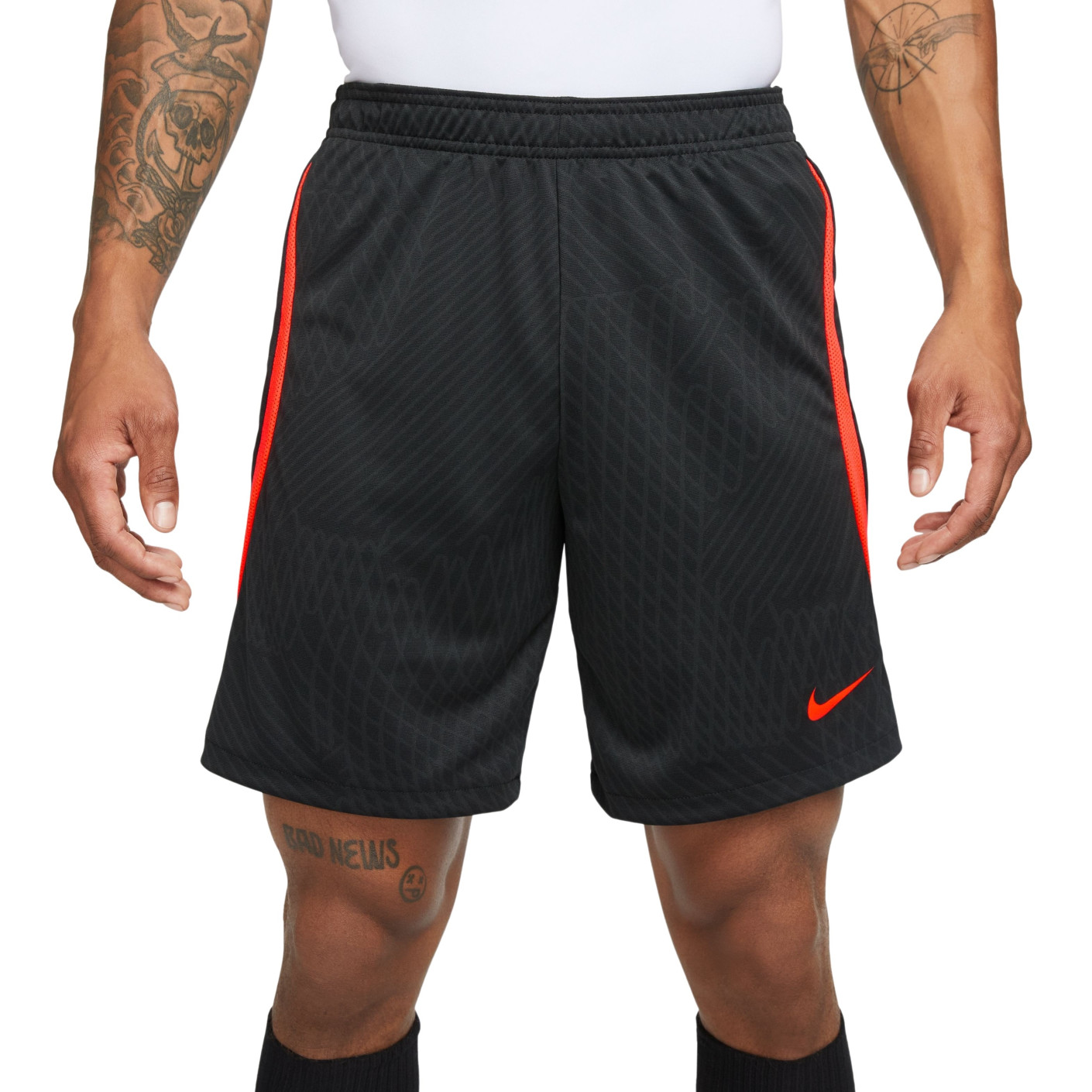 Nike Strike 23 Dri Fit Training Shorts Black Bright Red KNVBshop