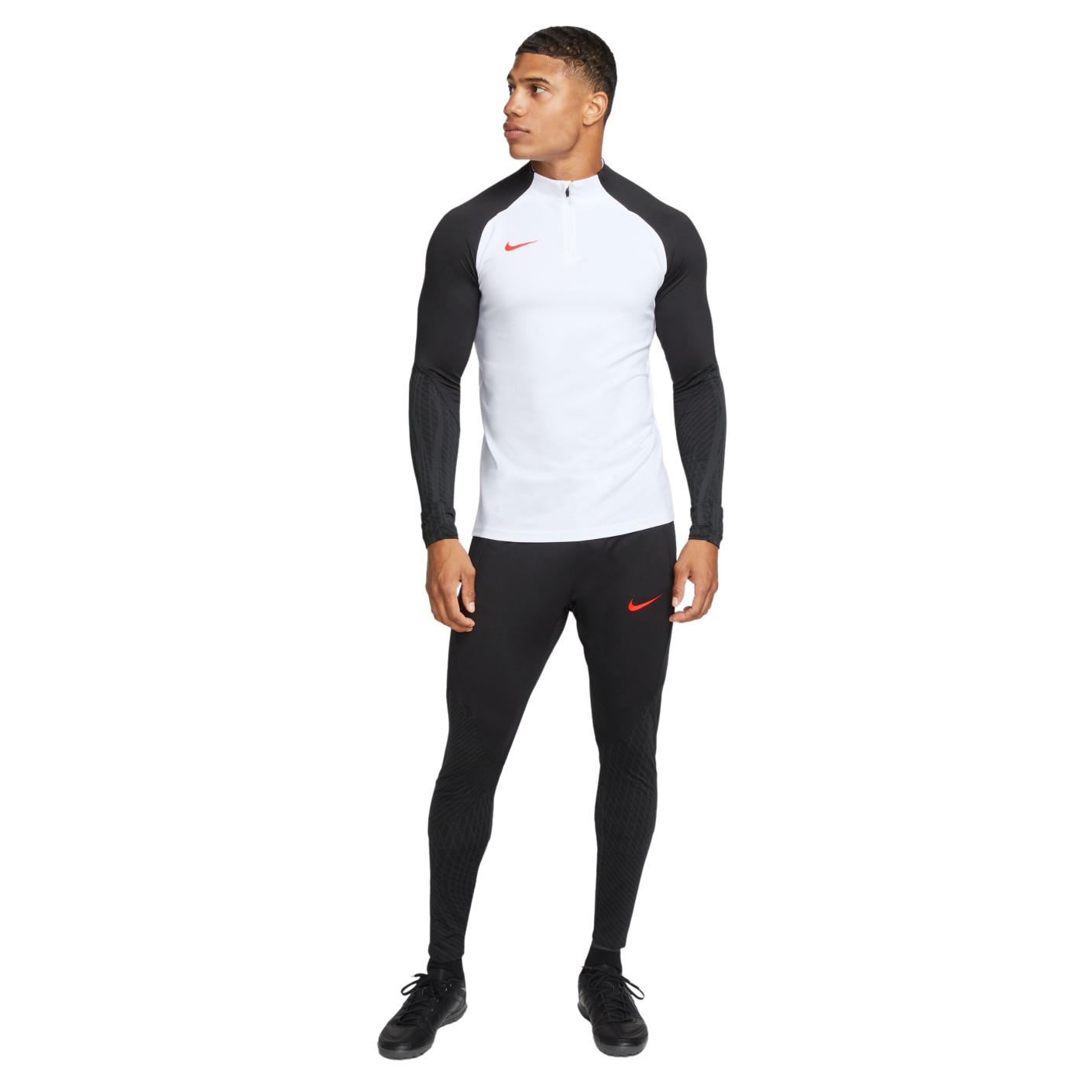Nike Trainingspak Strike 23 1/4-Zip Wit Zwart Felrood