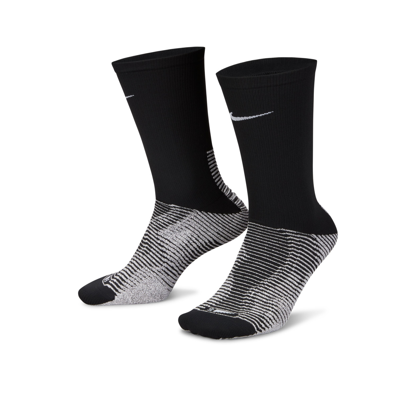 Nike Vapor Strike Crew Grip Socks Black White