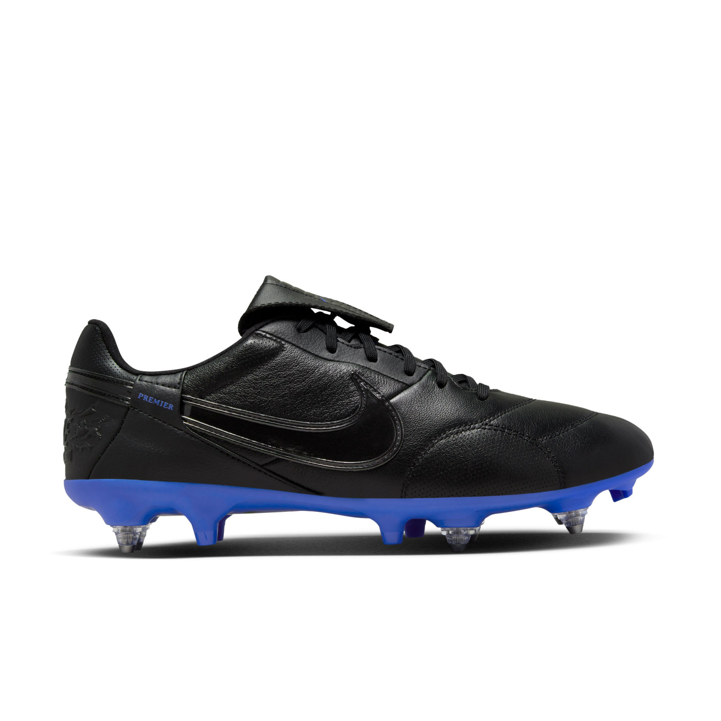 Nike Premier III Iron-Nop Football Shoes (SG) Anti-Clog Black Blue