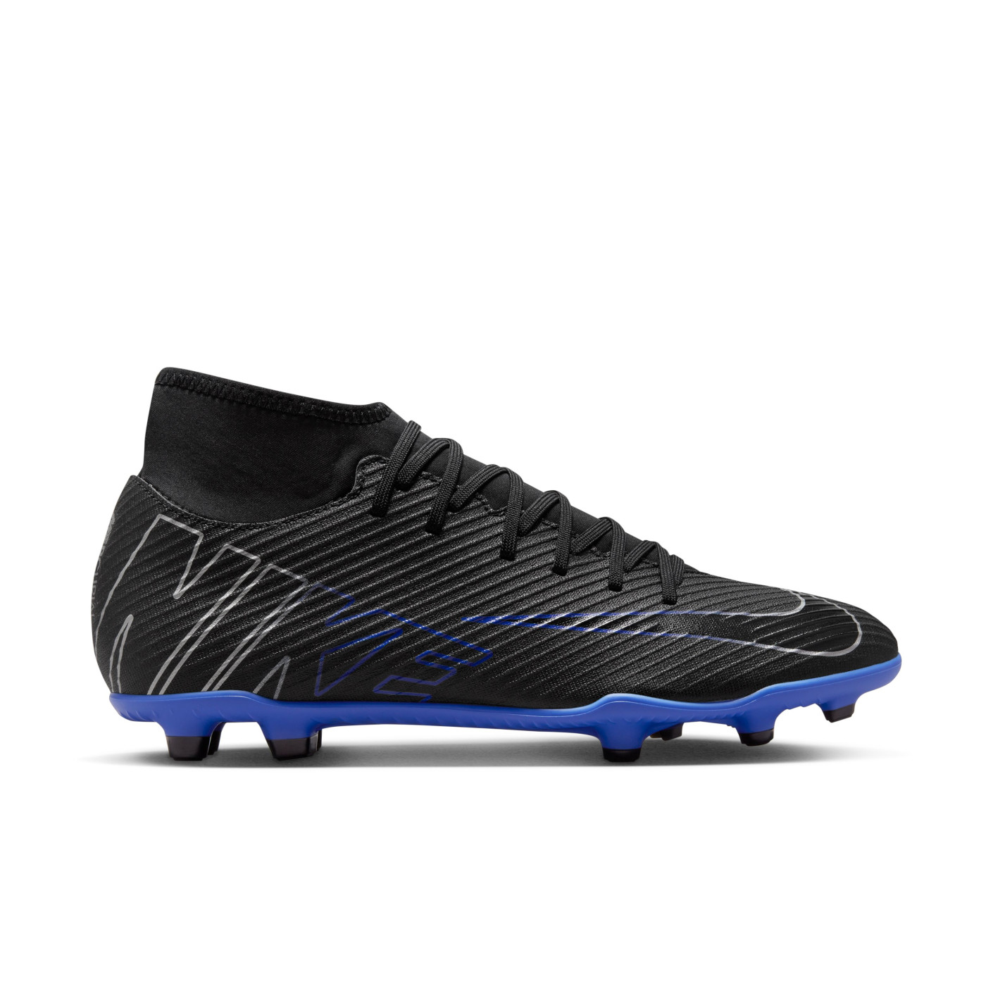 Nike Mercurial Superfly 9 Club Grass/Artificial Grass Football Shoes (MG) Black Blue White