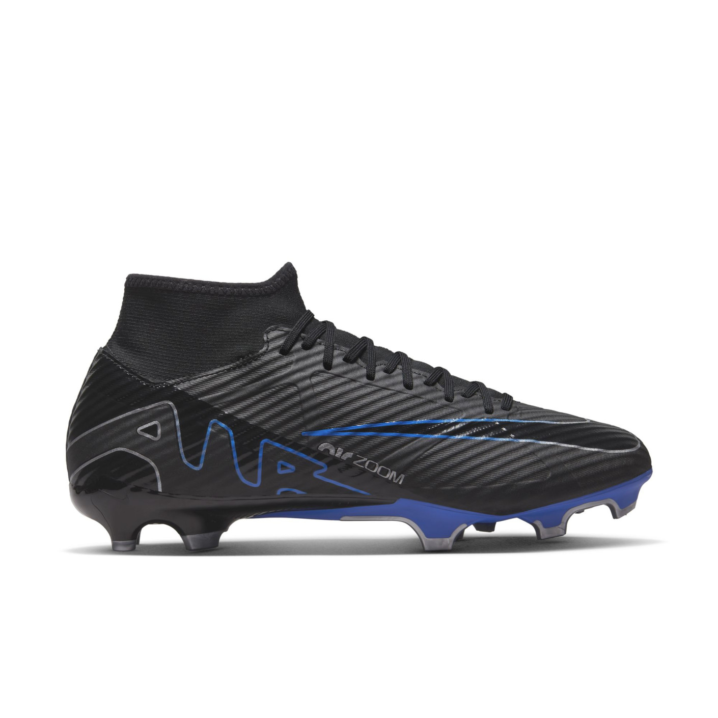Nike Zoom Mercurial Superfly 9 Academy Grass Artificial Grass Football Shoes MG Black Blue White KNVBshop