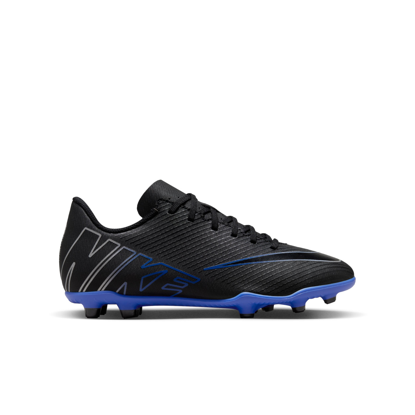 Nike Mercurial Vapor Club 15 Grass/Artificial Grass Football Shoes (MG) Kids Black Blue White