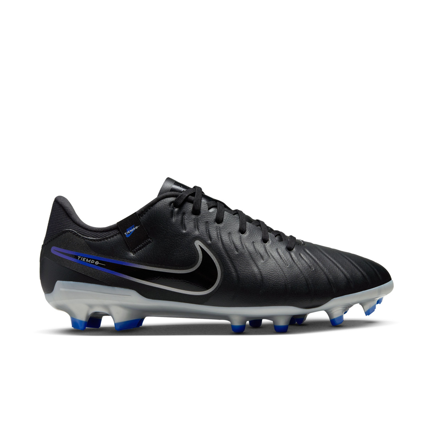 Nike Tiempo Legend 10 Academy Grass/Artificial Grass Football Shoes (MG) Black Blue