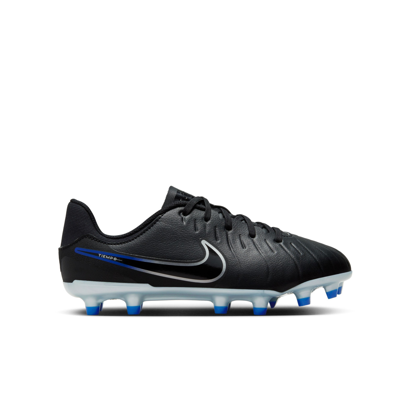 Nike Tiempo Legend 10 Academy Grass/Artificial Grass Football Shoes (MG) Kids Black Blue