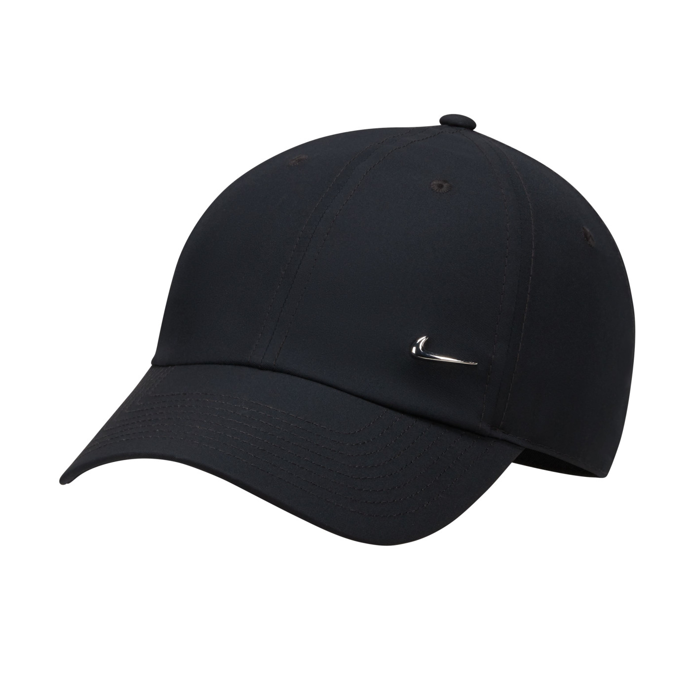 Nike Club Cap Metallic Swoosh Black Silver