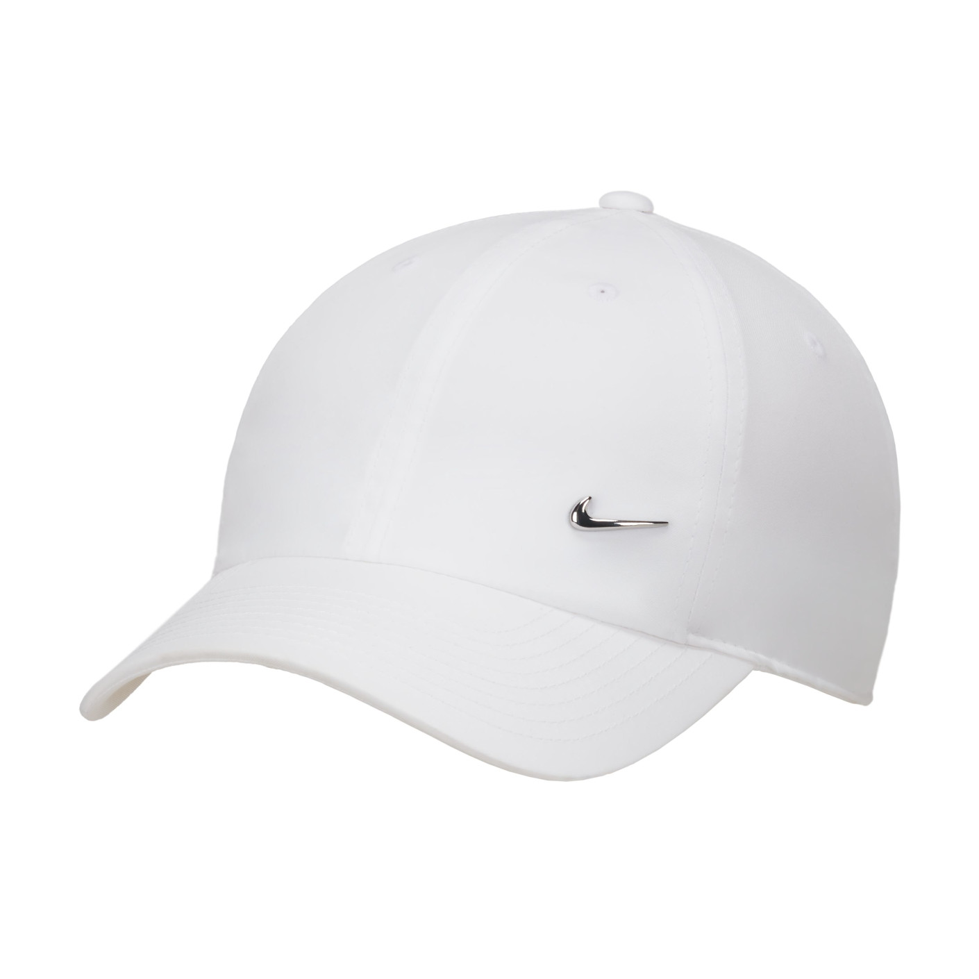 Nike Club Cap Metallic Swoosh White Silver