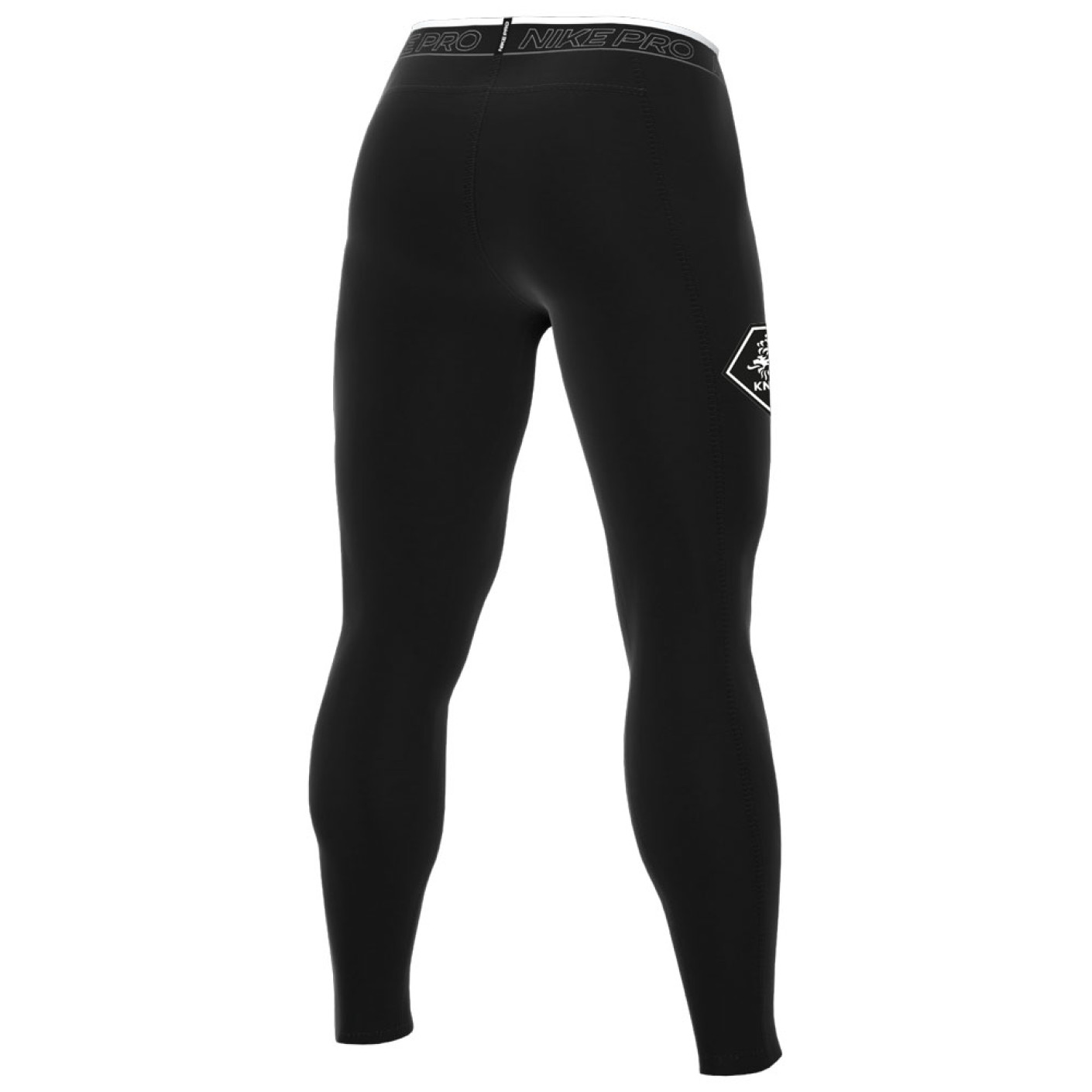 Nike KNVB Pro Men's Sports Leggings Black White - KNVBshop.nl