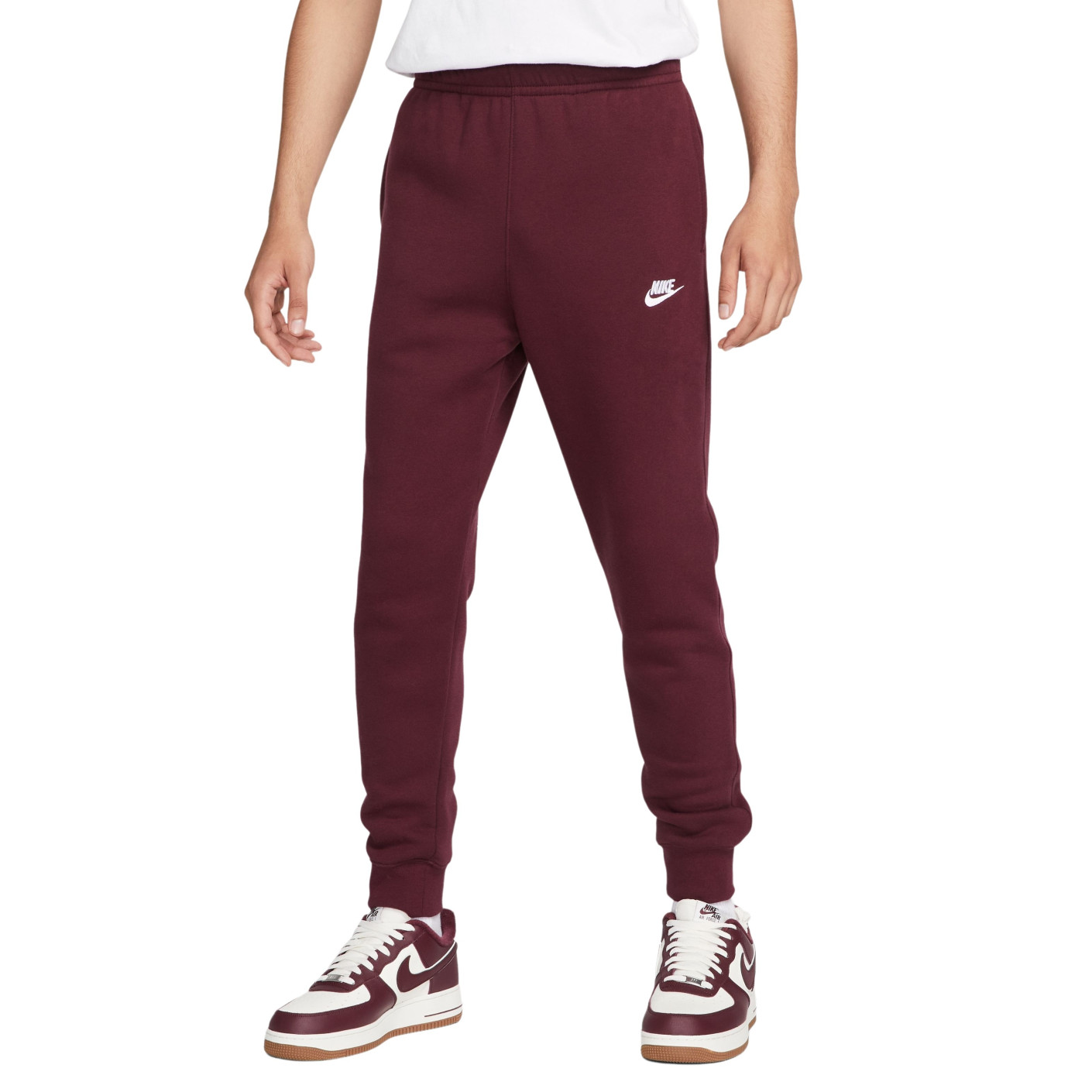 Nike Sportswear Club Jogger Fleece Dark Red White KNVBshop