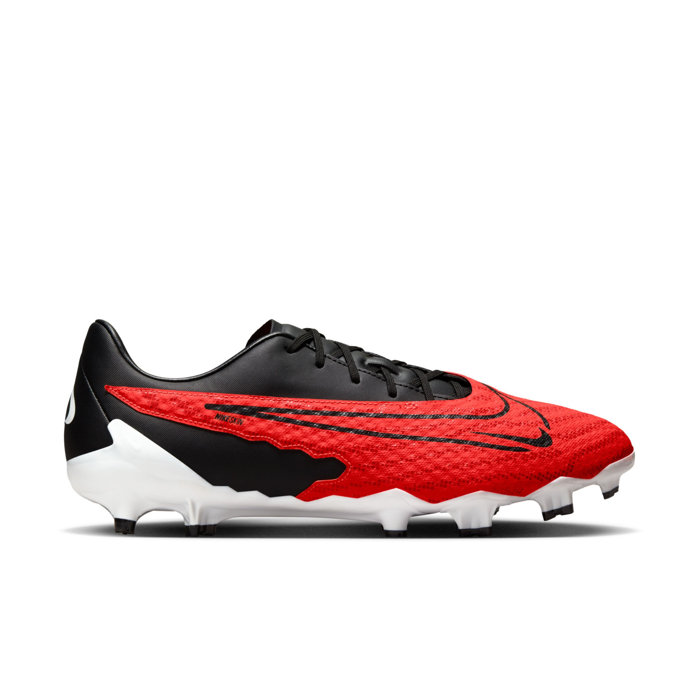 Nike Phantom Academy GX Grass/Artificial Grass Football Shoes (MG) Bright Red Black White