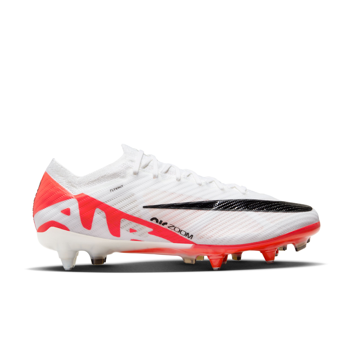 Nike Zoom Mercurial Vapor Elite 15 IJzeren-Nop Voetbalschoenen (SG) Anti-Clog Wit Felrood Zwart
