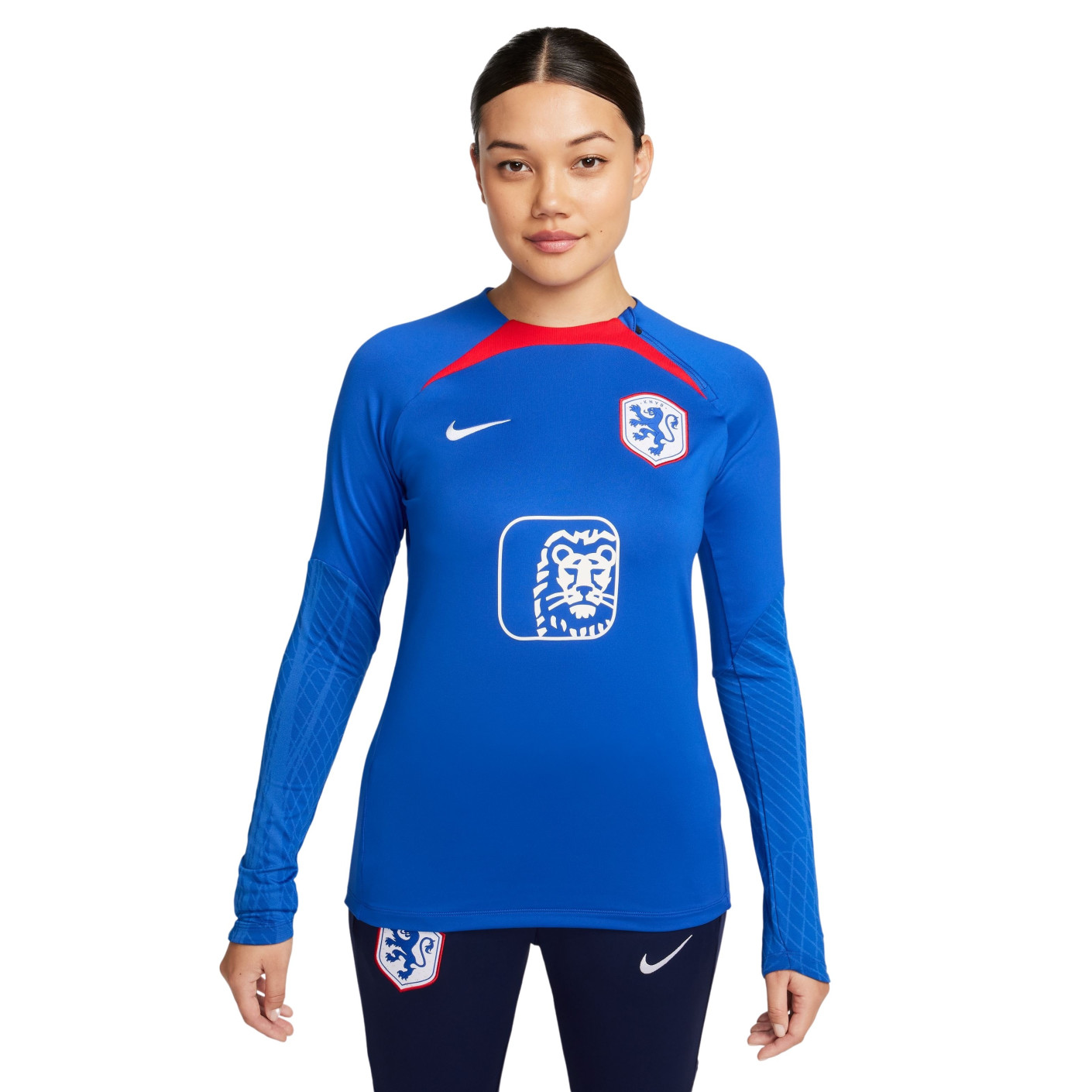 Nike Nederland Trainingstrui 2023-2025 Dames Blauw Rood Wit