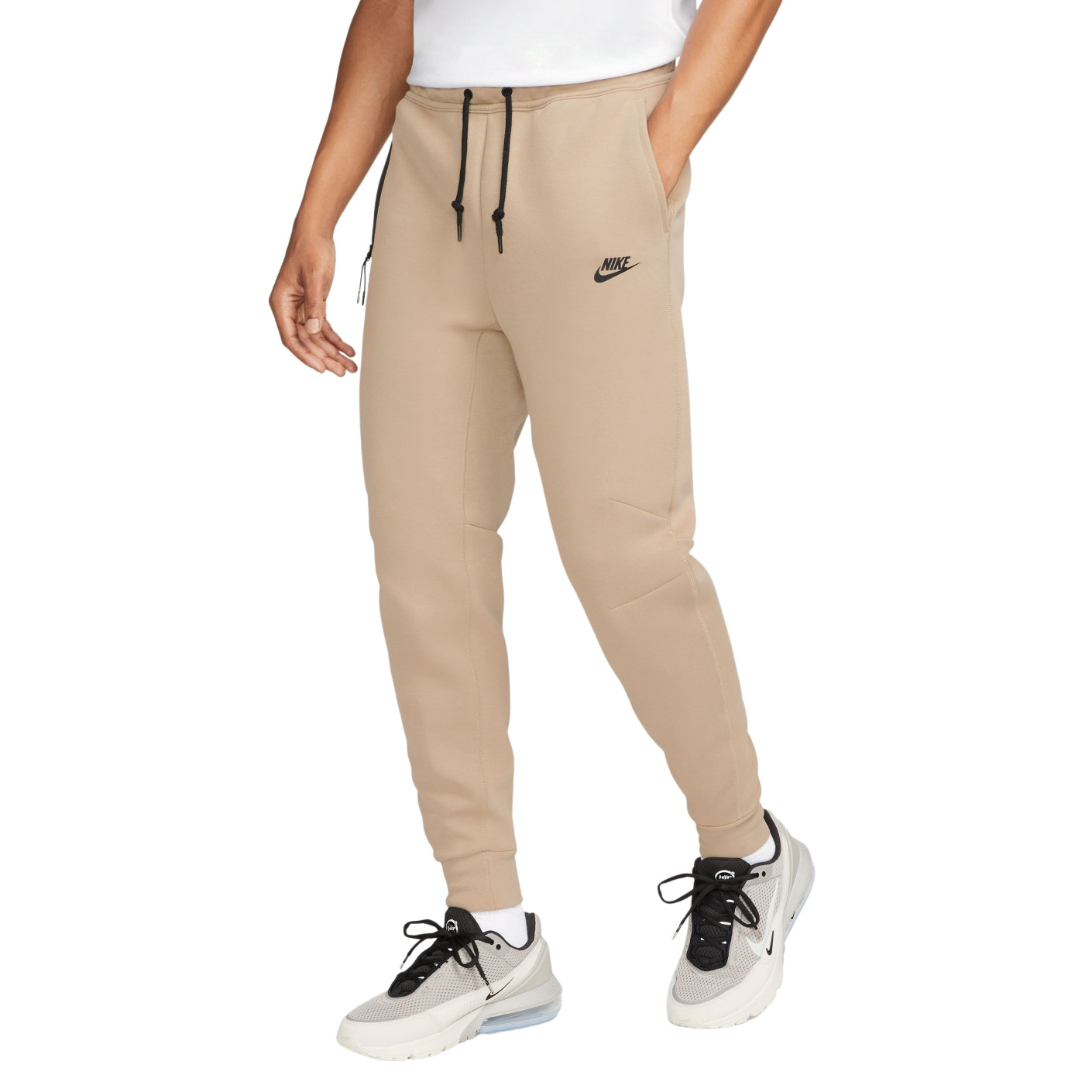 Nike Tech Fleece Sweatpants Sportswear Beige Black