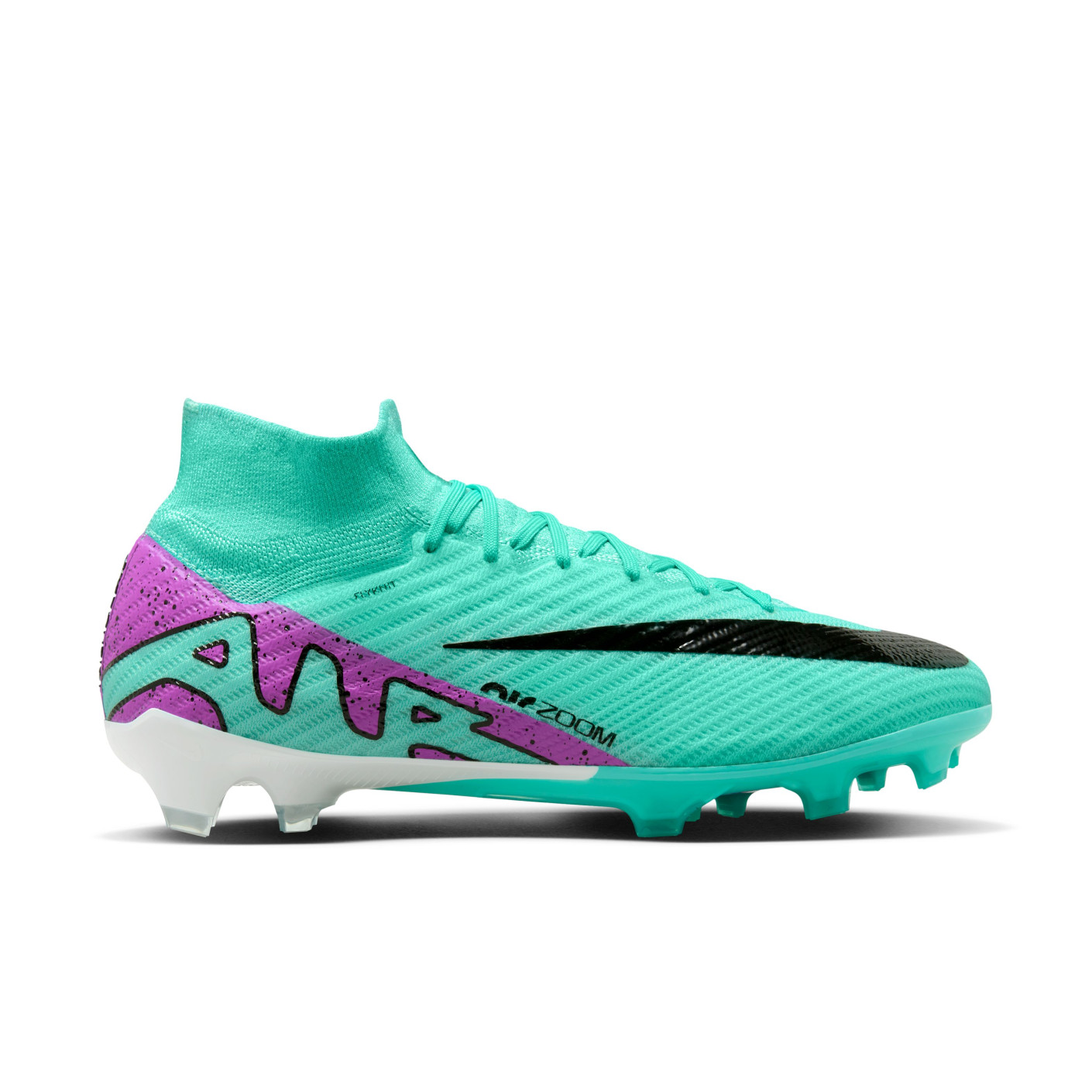 Nike Zoom Mercurial Superfly Elite 9 Grass Football Shoes (FG) Turquoise Purple Black White